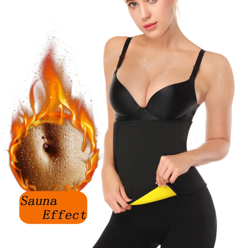 

SEXYWG Women Running Belt Waist Trainer Slimming Neoprene HOT Sweat Body Shaper Strap Belly Band Pulling Modeling Weight Loss