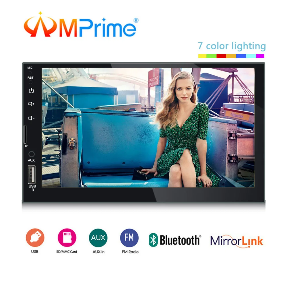 

AMPrime 2din Car Radio 9" Android 2.5D Car Multimedia Player GPS Navigation Wifi Mirrorlink Autoradio 2DIN Universal Car Stereo