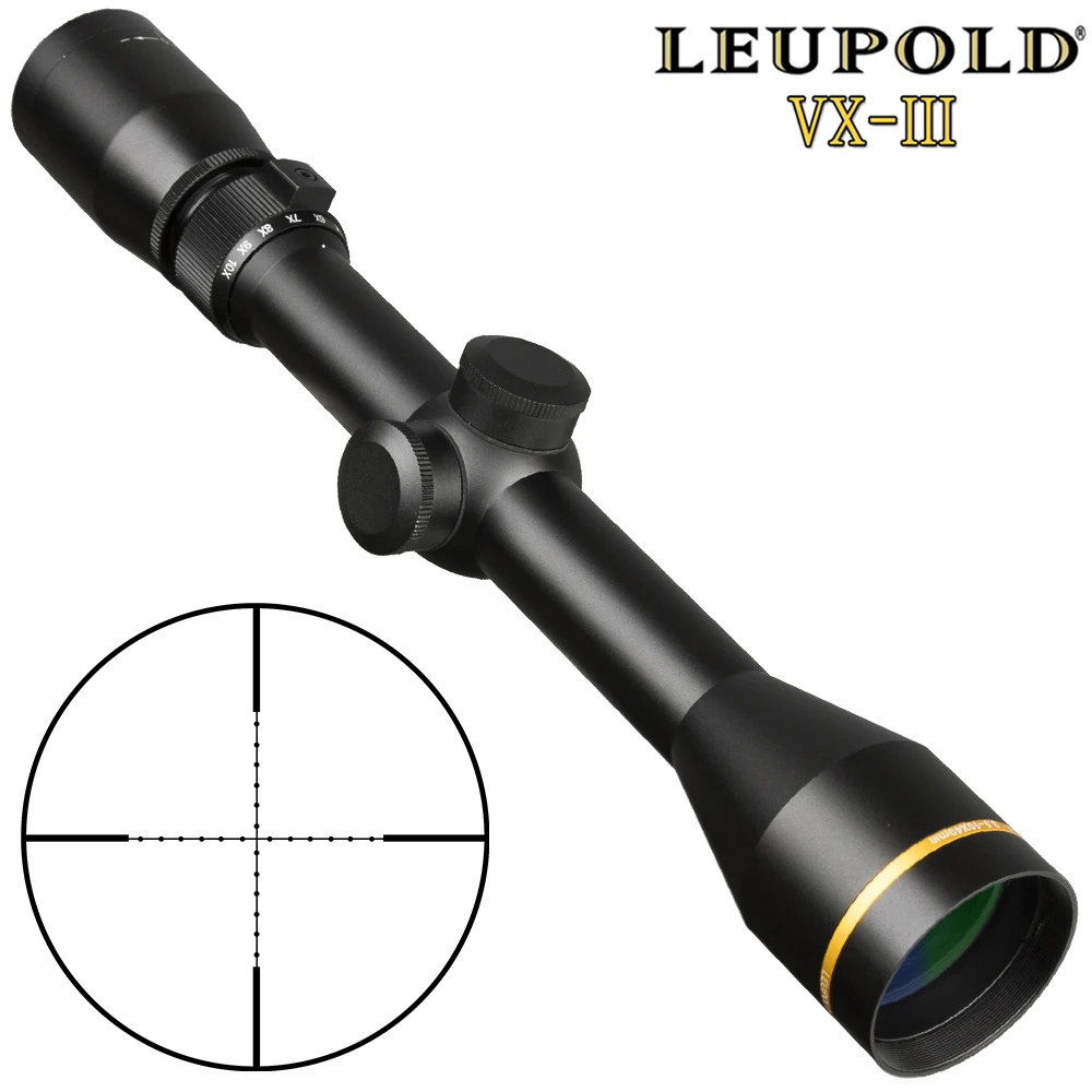 

Leupold VX3 Tactical 3.5-10x40 Scope Mil Dot Riflescopes Optic Sight 3-9x40 4.5-10x40 Hunting Scopes for Airsoft Gun With Mount