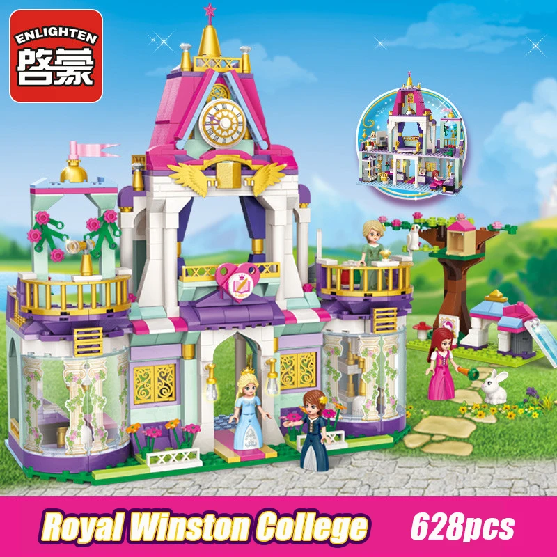 2611 628pcs Girl's Dream Town Constructor Model Kit Blocks Compatible LEGO Bricks Toys for Boys Girls Children Modeling 2611 628pcs Girl's Dream Town Constructor Model Kit Blocks Compatible LEGO Bricks Toys for Boys Girls Children Modeling