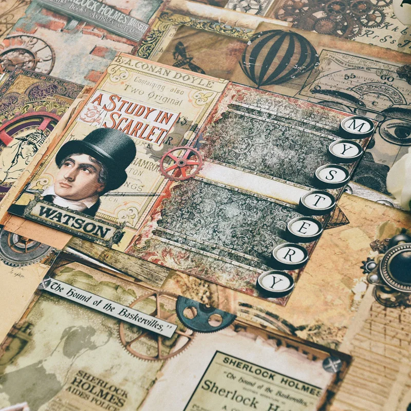 

ZFPARTY Vintage Material Paper Set for Scrapbooking DIY Projects/Photo Album/Card Making Crafts