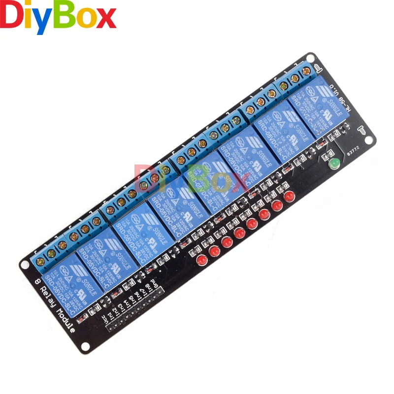 

8 Channel 5V Relay Module Shield for Arduino Uno Meage 2560 1280 ARM PIC AVR DSP