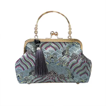 

Women New Vintage Chinese Style Cheongsam Evening Bag Handbag Shell Bag Casual Pack Colorful Crossbody Girls bolsa feminina