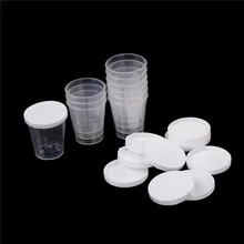 10 шт. 30 мл Прозрачный Полипропиленовый Контейнер для жидких таблеток, дорожный контейнер для таблеток, органайзер для лекарств, контейнер для жидких лекарств