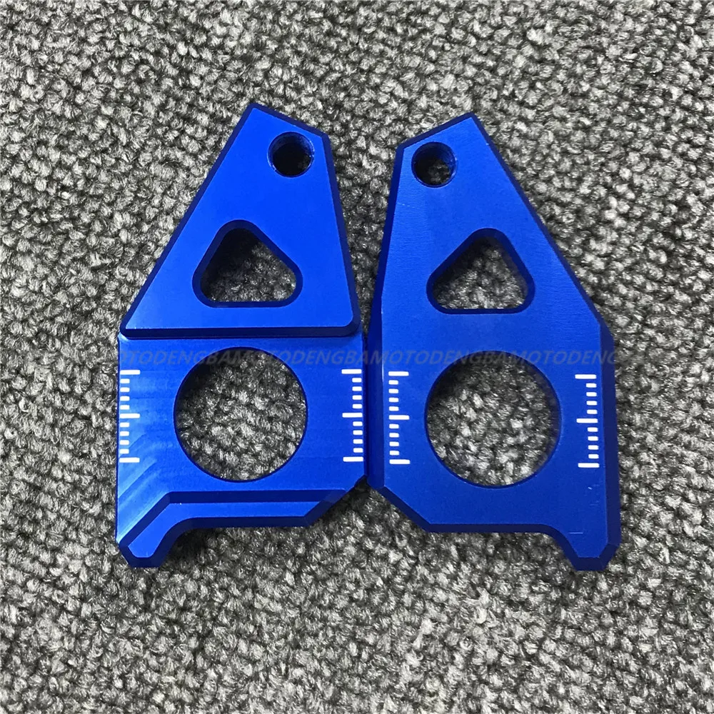Heinmo Motorcycle CNC Aluminum Rear Axle Spindle Chain Adjuster Blocks for Yamaha TMAX 530 500 Black