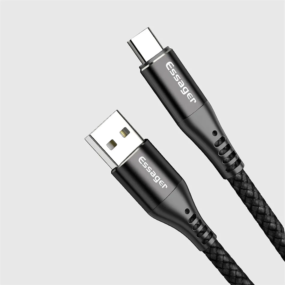 Кабель Essager 5A usb type C для huawei mate 20 P30 P20 Lite Pro Xiaomi Mi 9, кабель type C для быстрой зарядки, USBC зарядное устройство