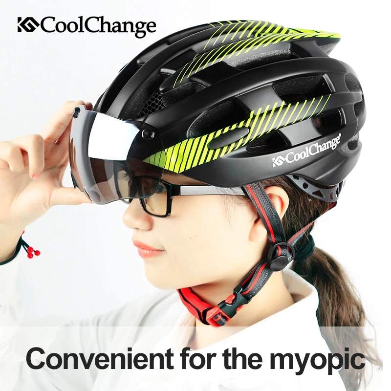 CoolChange Cycling Helmet With Light Windproof Glasses Bike Helmet MTB Insect Net Integrally Molded Men Women Bicycle Helmet CoolChange Cycling Helmet With Light Windproof Glasses Bike Helmet MTB Insect Net Integrally Molded Men Women Bicycle Helmet
