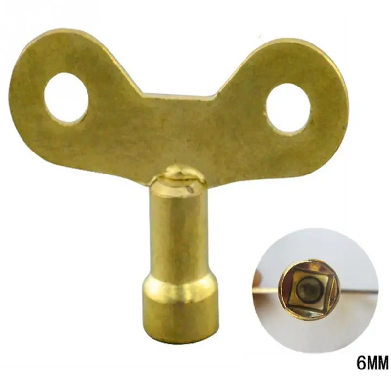 

2PCS Faucet Keys Bleed Hole Plumbing Faucet Durable high quality Special Lock Square Socket Brass Radiator mini wrench #1205