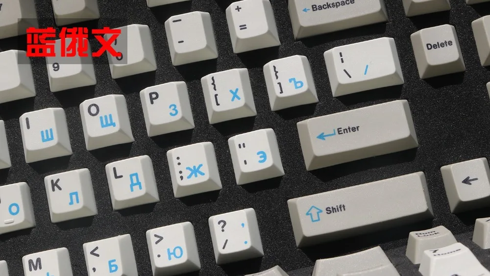 Русская красящая клавиатура PBT, механическая клавиатура cherry mx, Корейская клавиатура с буквенным принтом 104, TKL 87