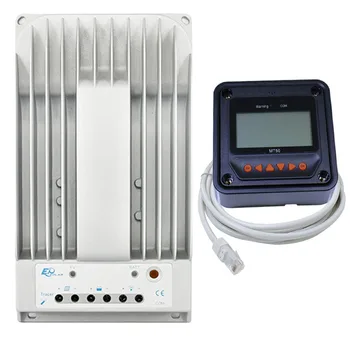 

MPPT 10A Solar charge controller 12V24V solar Panel Auto Light and dual timer Battery option Voltage settable Remote meter mt50