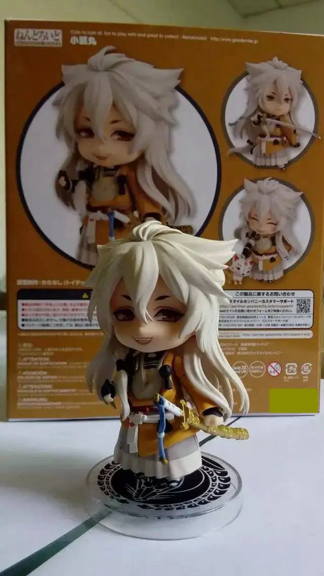 Touken Ranbu онлайн Mikazuki Munechika kogitsunemaru Q версия 10 см 525 Nendoroid ПВХ Фигурки Коллекционная модель игрушки - Цвет: with retail box