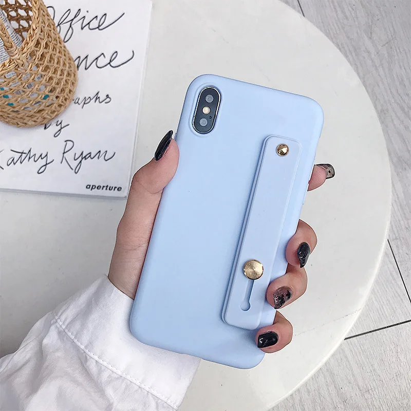 Силиконовый чехол на запястье для Xiaomi mi A3 mi CC9 E mi 9T Pro mi 9 SE mi 8 mi A2 Lite Red mi K20 7 7A Note 5 6 7 - Цвет: 4