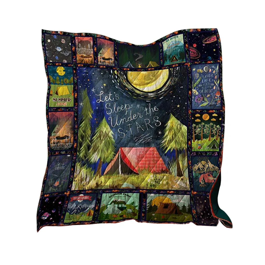 Комфортный коврик для кемпинга подарки красивое ночное небо одеяло Ночной пейзаж отдых коврик для кемпинга коврик давайте спеть под звездами