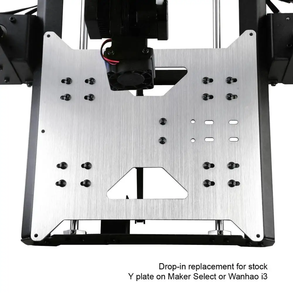 Wanhao обновление Y каретки пластина для Wanhao Дубликатор i3/Monoprice производитель выберите V1/V2/V2.1/плюс 3D принтеры