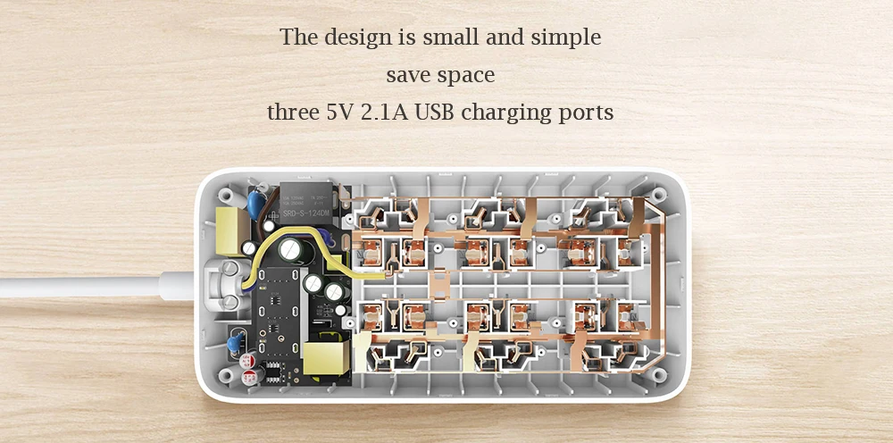 Xiaomi Mijia силовая полоса 6 розеток разъем 3USB розетка удлинитель 2A Быстрая зарядка стандарт США Великобритания ЕС AU адаптер вилки