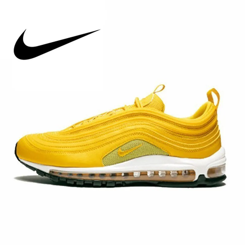 

Nike W Air Max 97 Original Full Palm Air Cushion Running Shoes For Women Sneakers Sports Outdoor Footwear Designer yellow color