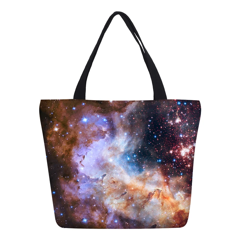 Veevanv Мода Galaxy Для женщин повесить Сумки Звездное небо Печать bookbag холст Обувь для