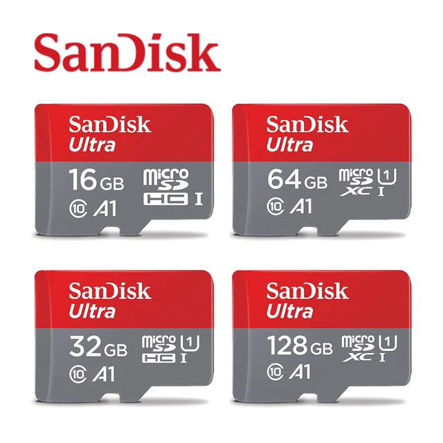 SanDisk A1 Memory Card 256GB 200GB 128GB 64GB 98MB/S 32GB 16GB Micro sd card Class10 UHS-1 flash card Memory Microsd TF/SD Card 5
