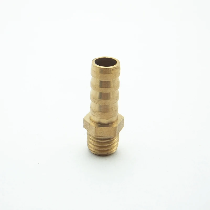 10mm Hose Barb x M12*1.75mm Male Metric Thread Brass Barbed Pipe