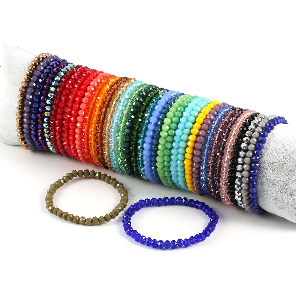 LE SKY модный браслет с бусинами регулируемый браслет из хрустальных бусин для женщин и девушек подарок ювелирных изделий