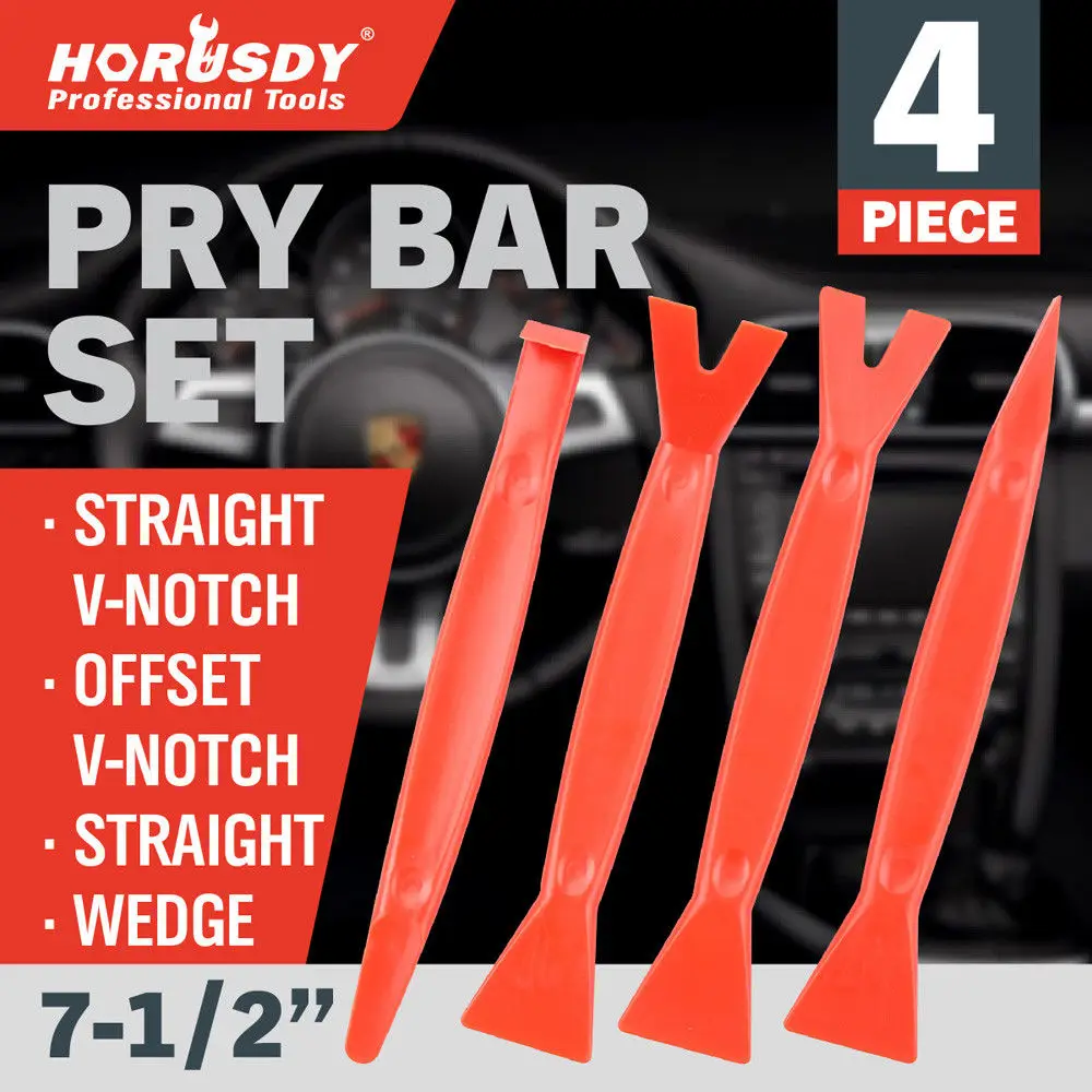 HORUSDY 4Pcs Car Trim Removal Tool Kit Radio Panel Door Clip Panel Trim Dash Audio Removal Installer Pry Kit Repair Hand Tools HORUSDY 4Pcs Car Trim Removal Tool Kit Radio Panel Door Clip Panel Trim Dash Audio Removal Installer Pry Kit Repair Hand Tools
