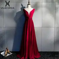 High-End Temperament V-hals Hoge Taille Pailletten Solid Geplooide Vestidos Jurk Voor Vrouwen Lange Modis Party Jurk vestidos de fiesta