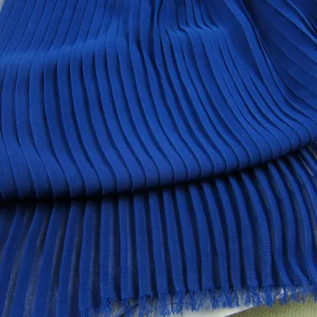 

Pleated chiffon fabric solid Organ Crushed soft breathable DIY skirt fabric