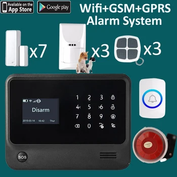 

Stable gsm signal &wifi APP push message door bell system & gsm alarm sistem G90B