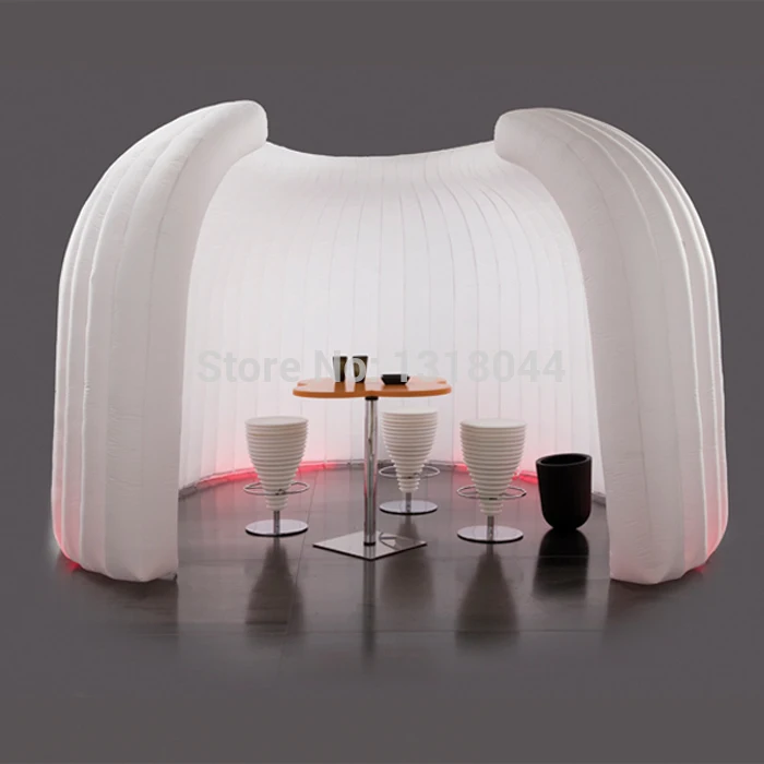 

Hot sale white round LED inflatable office tent inflatable meeting room tent For Office, Trade show,Exhibition