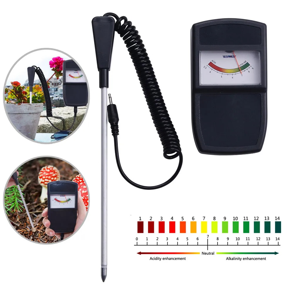 Buy Soil Moisture Meter PH Measuring Instrument Tester For Farm Plants Crops