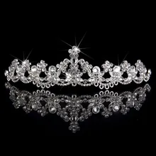 

Wedding Bridal Hairwear Accessories Jewelry Tiara Bride Rhinestone Hair Clips Crystal Hair Decoration Diadem Flora Queen Crown