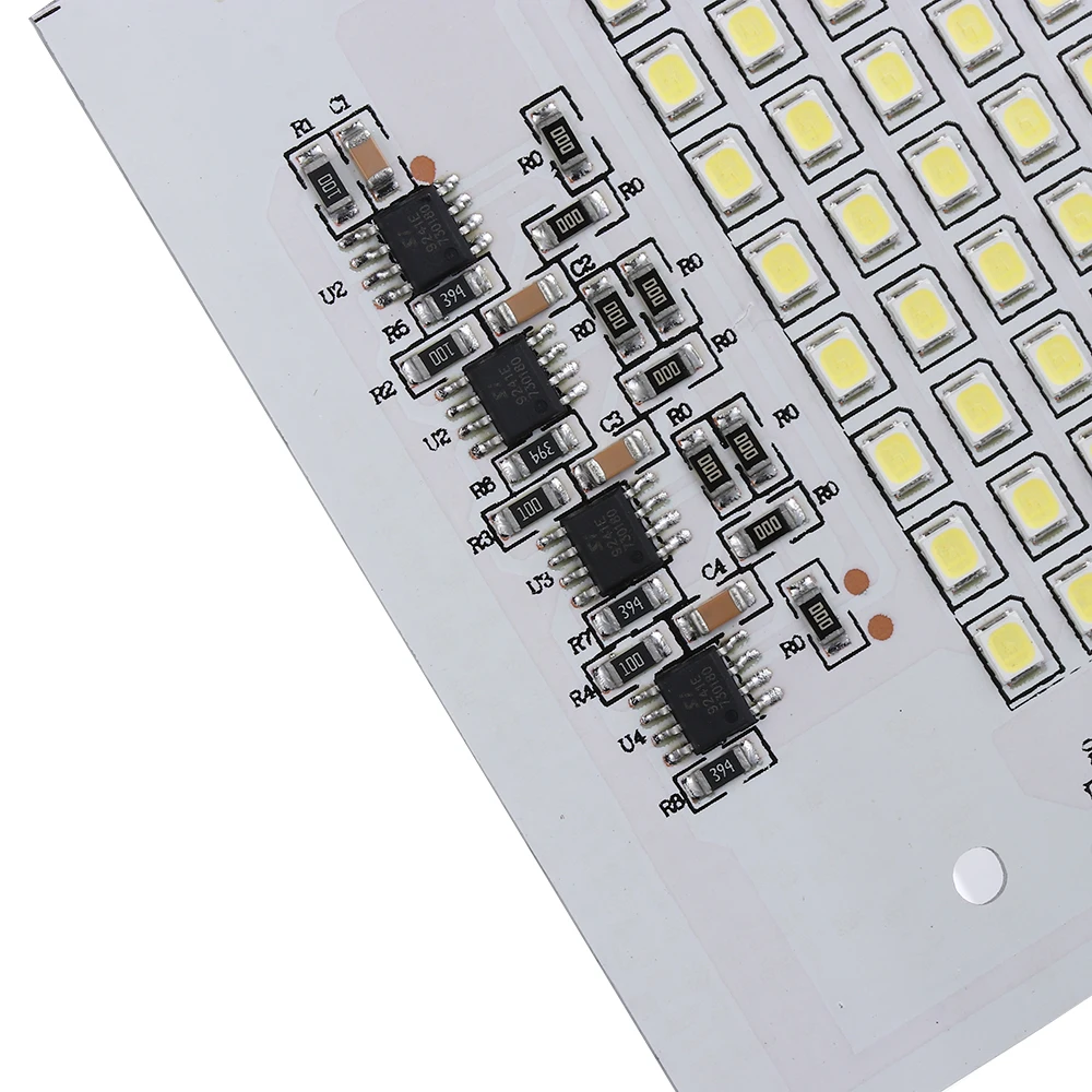 1 шт. SMD2835 чип-бисер Smart IC 220 В вход 10 Вт 20 Вт 30 Вт 50 Вт 100 Вт Светодиодный светильник DIY для наружного прожектора холодный белый теплый белый