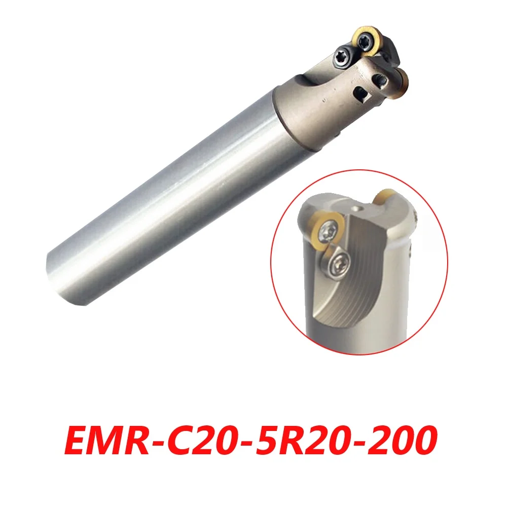 

Free Shipping EMR-C20-5R20-200 Indexable Face Milling Cutter Tools For RPMW1003MO Carbide Inserts Suitable For NC/CNC Machine