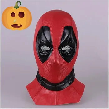 

Top Grade Famous Movie Marvel Superhero Deadpool Mask Breathable Latex Full Face Head Mask Halloween Party Cosplay Prop Toys