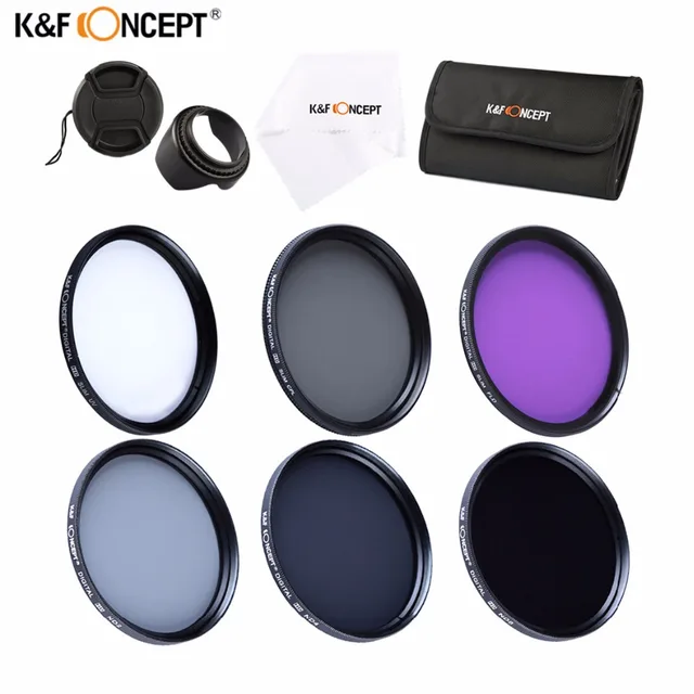 Cheap K&F 37mm 49mm 55mm 67mm 6pcs UV CPL FLD ND2 ND4 ND8 Neutral Density Camera Lens Filter Set with Filter Bag For Canon Nikon Sony Cheap K&F 37mm 49mm 55mm 67mm 6pcs UV CPL FLD ND2 ND4 ND8 Neutral Density Camera Lens Filter Set with Filter Bag For Canon Nikon Sony