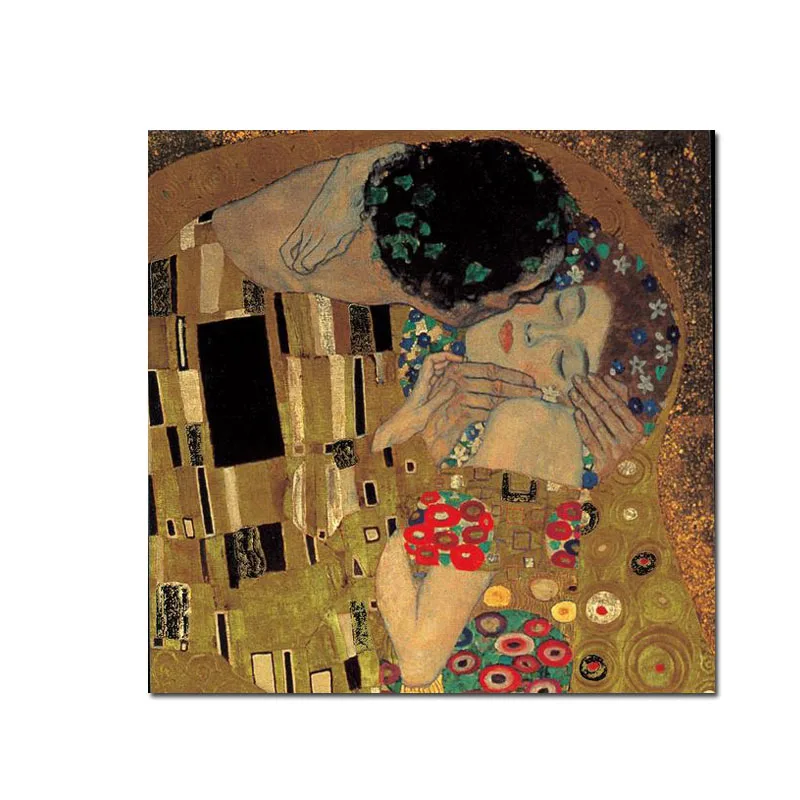 Gustav Klimt Kiss Portrait