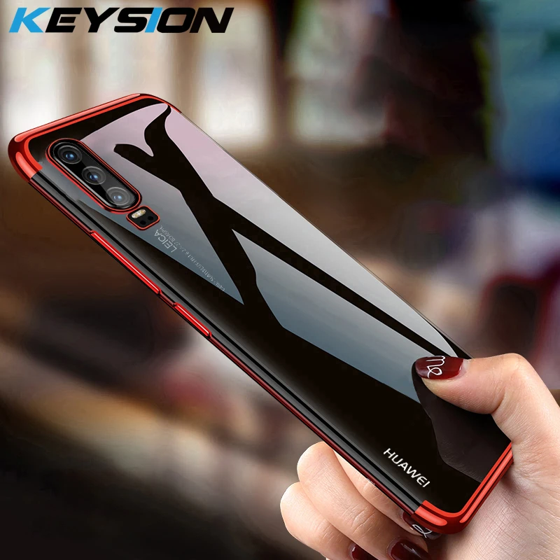 Чехол KEYSION для телефона Huawei P30 Pro P20 Lite роскошный Прозрачный бампер из ТПУ