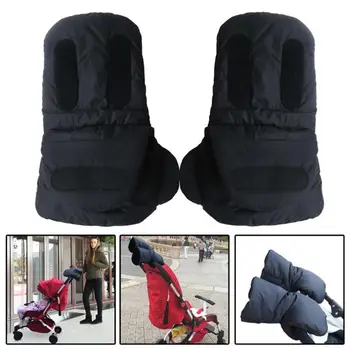 

Winter Warm Stroller Gloves Outdoor Windproof Pushchair Pram Gloves Polar Fleece Mittens Hand Muff for Baby Stroller Accessory