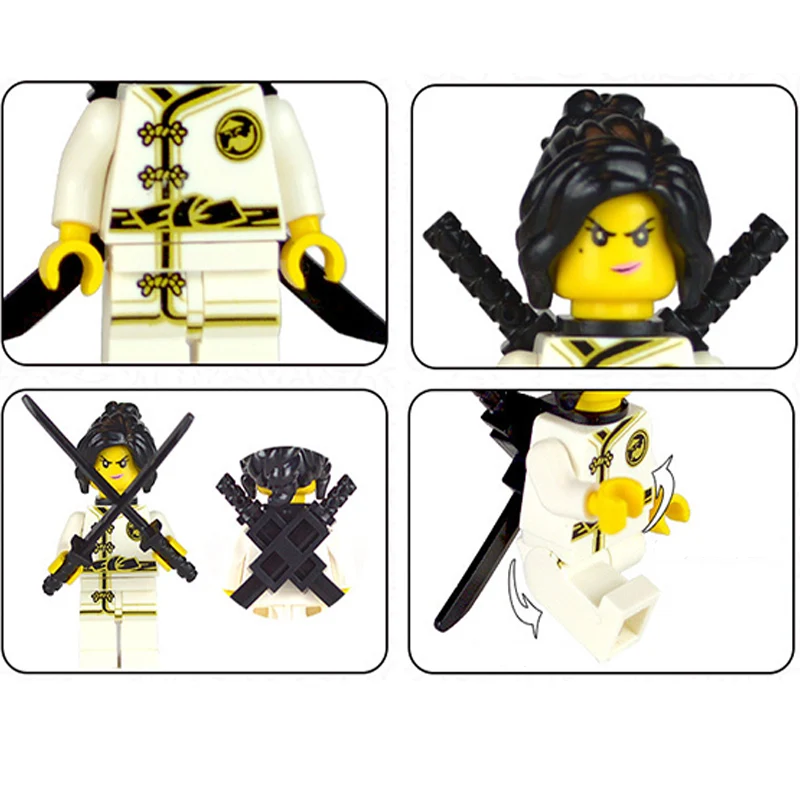 Ninja Heroes Action Toy Figure Building Blocks Toys Educational Assembled Doll Compatible LegoINGlys NinjagoINGlys 8 pcs/set Ninja Heroes Action Toy Figure Building Blocks Toys Educational Assembled Doll Compatible LegoINGlys NinjagoINGlys 8 pcs/set