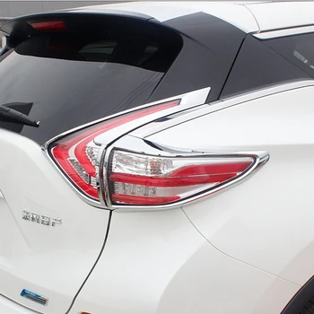 

For Nissan Murano 2015 2016 Tail Lamp Shade Frame Cover Taillight Cover Trim Rear Light Protector Decoration 4Pcs Car Styling