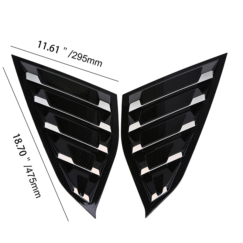 POSSBAY черная Автомобильная наклейка боковые оконные жалюзи колпак воздухозаборника вентиляционное отверстие авто оконная панель Pegatinas для Honda Accord Sedan-подарок