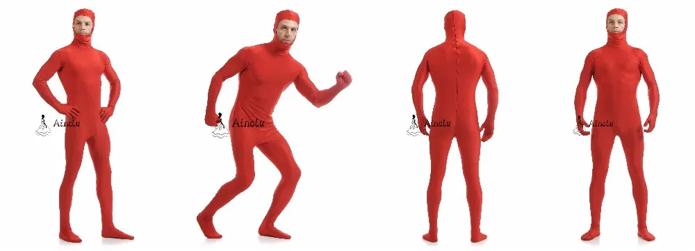 Ainclu Open Face Zentai Cat Suit Green Black White Cosplay Spandex Kids Adult Halloween Party -Zentai shop online