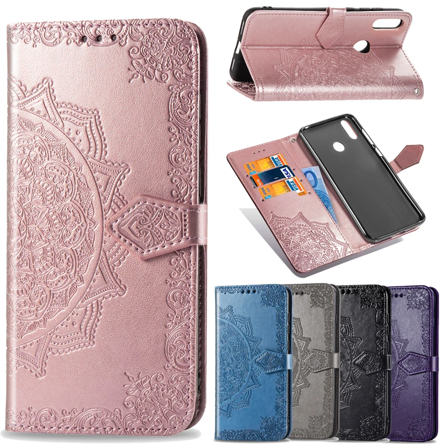 Чехол для Huawei Y6 2019 роскошный флип-кошелек кожаный чехол MRD-LX1 MRD-LX1F Y6Prime Y 6 |