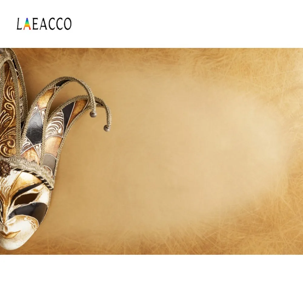 

Photography Backdrops Venetian Carnival Gold Mask Gradient Solid Color Wall Party Baby Photo Backgrounds Photocall Photo Studio