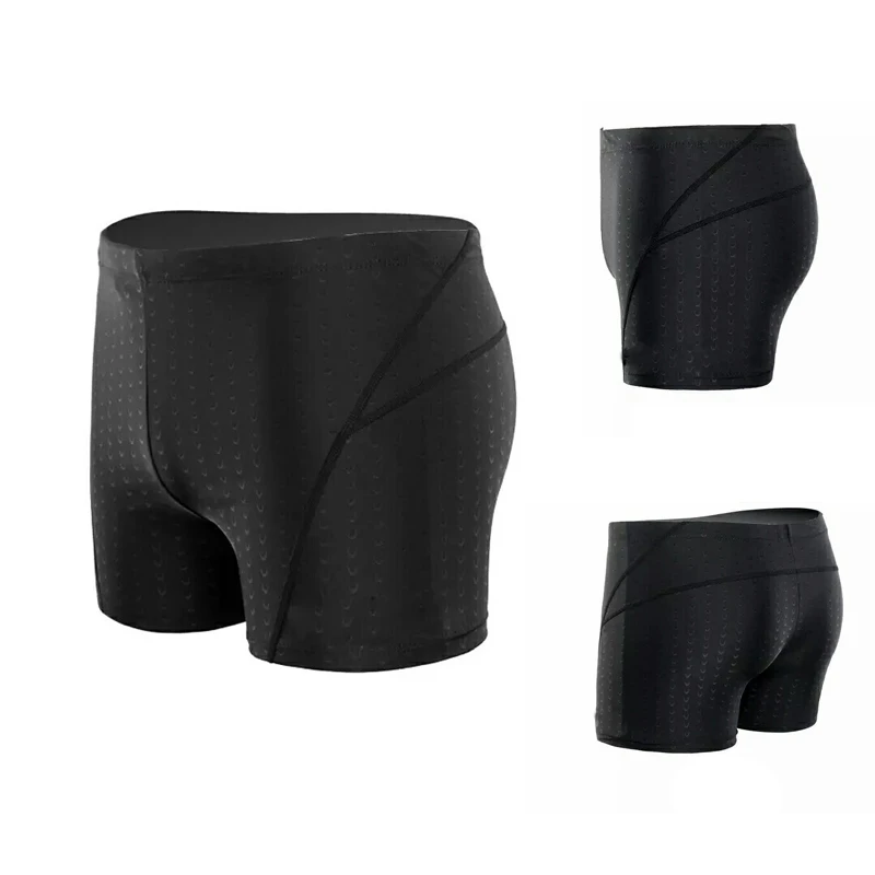 Sharkskin Drawstring Beach Plus Print Men Trunks Swim Size Dry Bathing