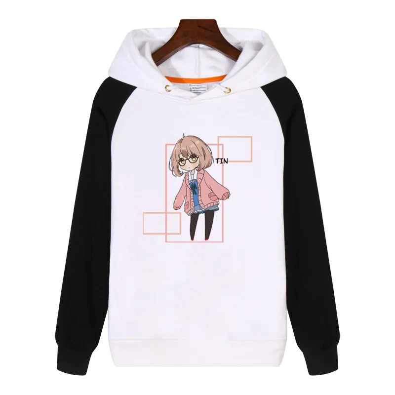 Японские аниме толстовки Kyoukai no Kanata Mirai kuriama модная мужская женская толстовка