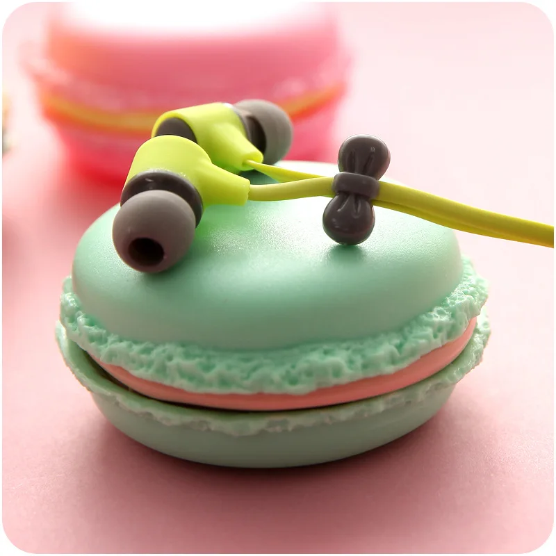 Наушники вкладыши Sweet 3 5 мм однотонные наушники для iPhone Samsung Mp3 с чехлом Android и