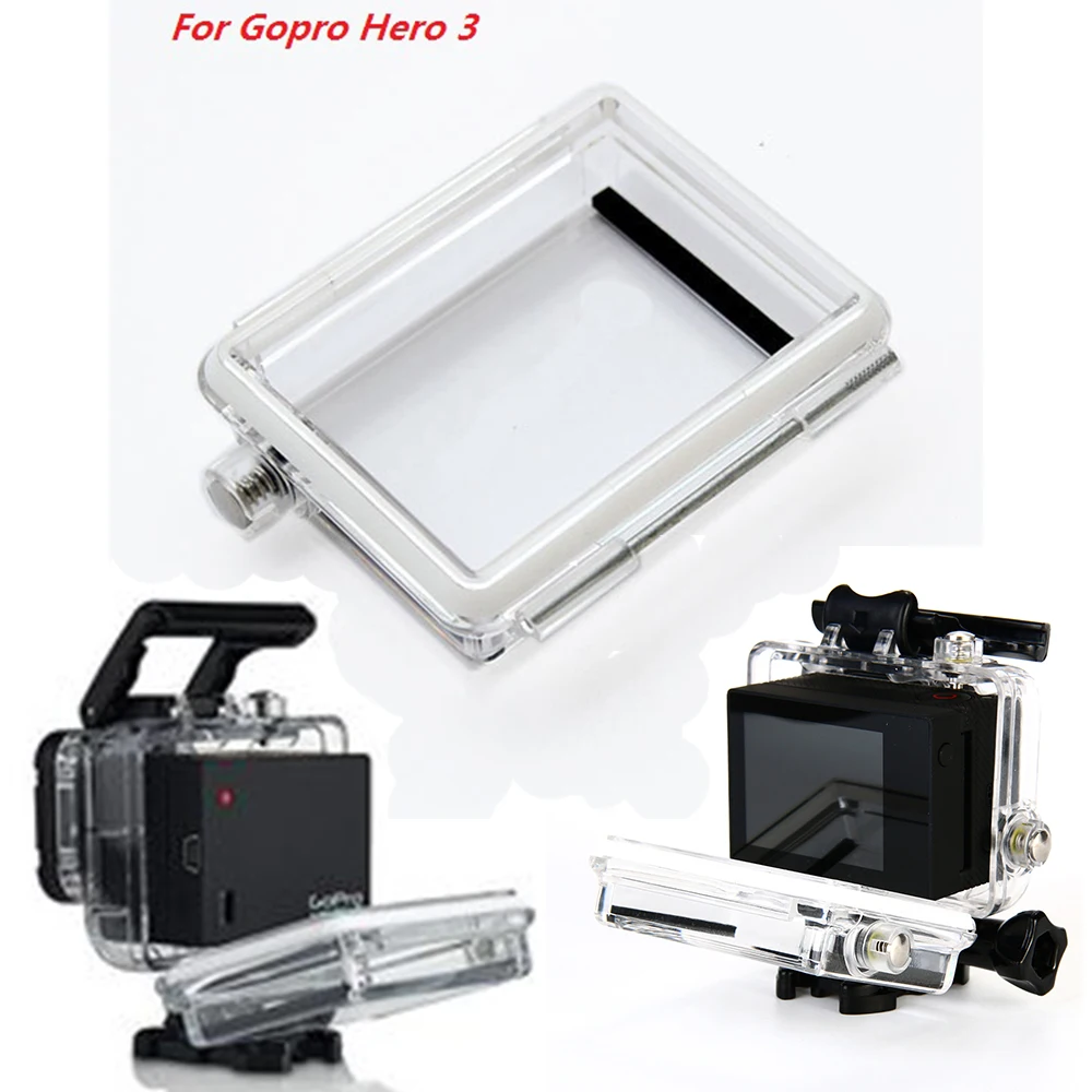 

Gopro Hero3 Transparent Waterproof Housing Case Thickening BacPac LCD Battery Backdoor Cover For GoPro Hero 3 Waterproof Housing