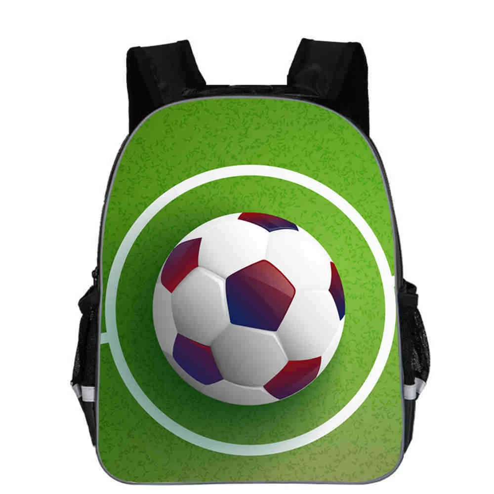 11 дюймов Детский рюкзак для футбола студенческие сумки детские футбольные напечатанные Роналду Bookbag для детского сада Прямая поставка на заказ DIY - Цвет: 11 inch