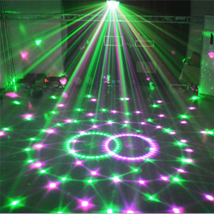 Bluetooth 9 Color MP3 Magic Ball Led Stage Lamp 21 Modes Voice Control Disco DJ Party Lights Laser Projector Lamps